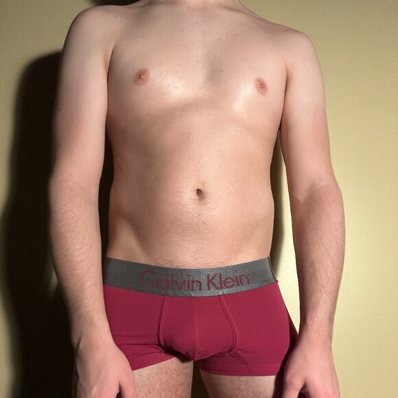 Calvin Klein Low Rise Trunk Men's Zinc (Purple, Medium) - Picture 2 of 6